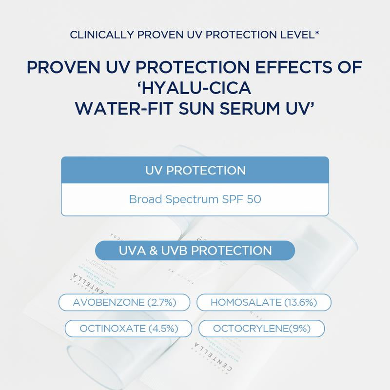 Experience Lightweight Protection with SKIN1004 Hyalu-Cica Water-Fit Sun Serum UV 50ml - Perfect Sunscreen for Sensitive Skin!