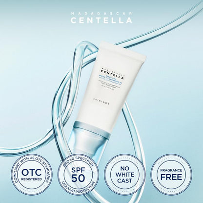 Experience Lightweight Protection with SKIN1004 Hyalu-Cica Water-Fit Sun Serum UV 50ml - Perfect Sunscreen for Sensitive Skin!