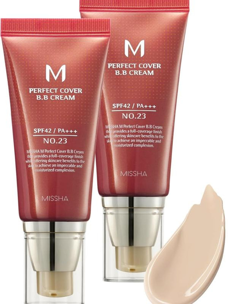 [Missha] Perfect Cover BB Cream SPF 42 PA+++ - Smooth Blend Coverage Hydrating Foundation for All-Day Moisture