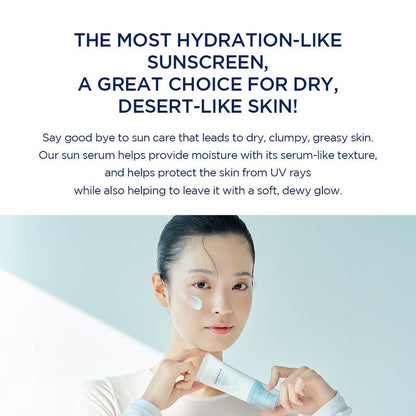 Experience Lightweight Protection with SKIN1004 Hyalu-Cica Water-Fit Sun Serum UV 50ml - Perfect Sunscreen for Sensitive Skin!