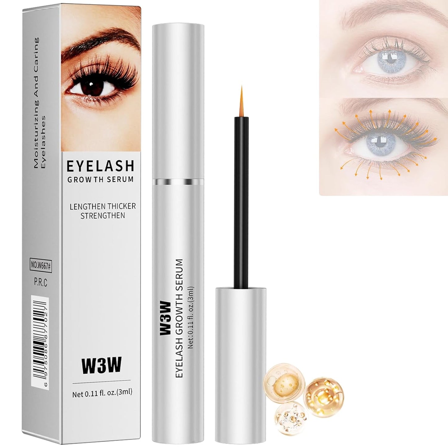 Lash Serum,Eyelash Growth Serum,Lash Serum for Eyelash Enhance,Eyelash Lash Serum for Eyelash Growth,Boost Lash Growth Serum,Advanced Formula for Longer,Fuller and Thicker Lashes Brows